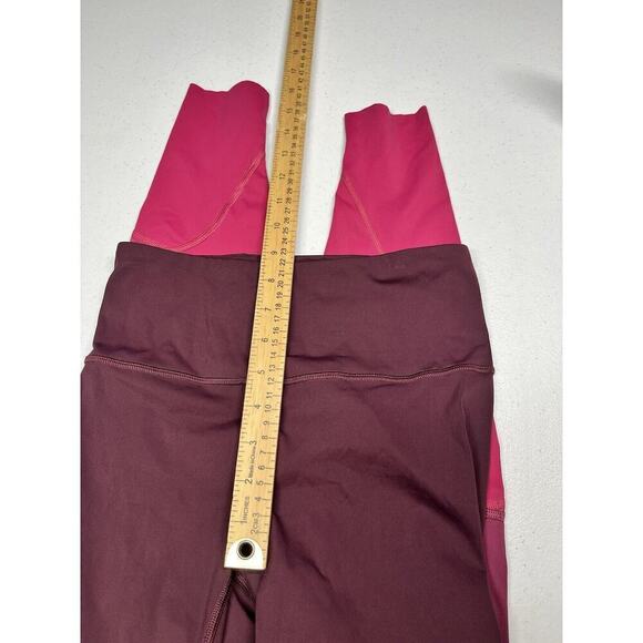 Lululemon Colour Me Ombre Tight 28" Dark Adobe / Blush Berry / Violet Red Sz 4 - Picture 5 of 8